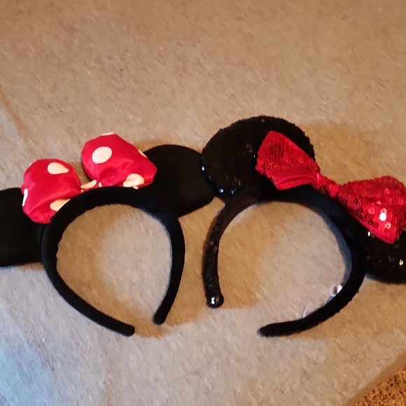 unbranded Other - Kids Mickey Mouse Ears Costume Headband Set - Red and Black